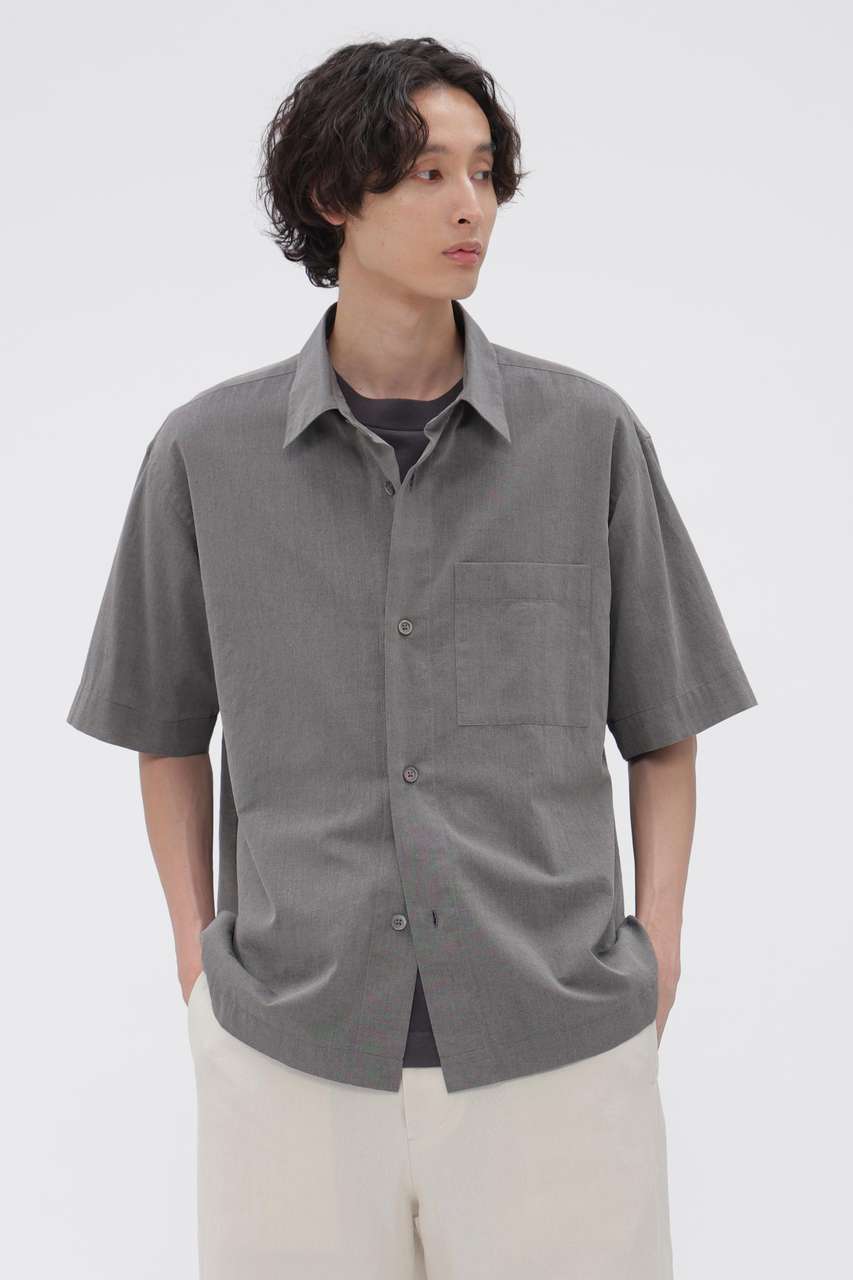 マーガレット・ハウエル メン/MARGARET HOWELL MENの【予約販売】COTTON WOOL VOILE SHIRT(グレー/5796250203)