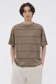 FINE COTTON STRIPE JERSEY TOP