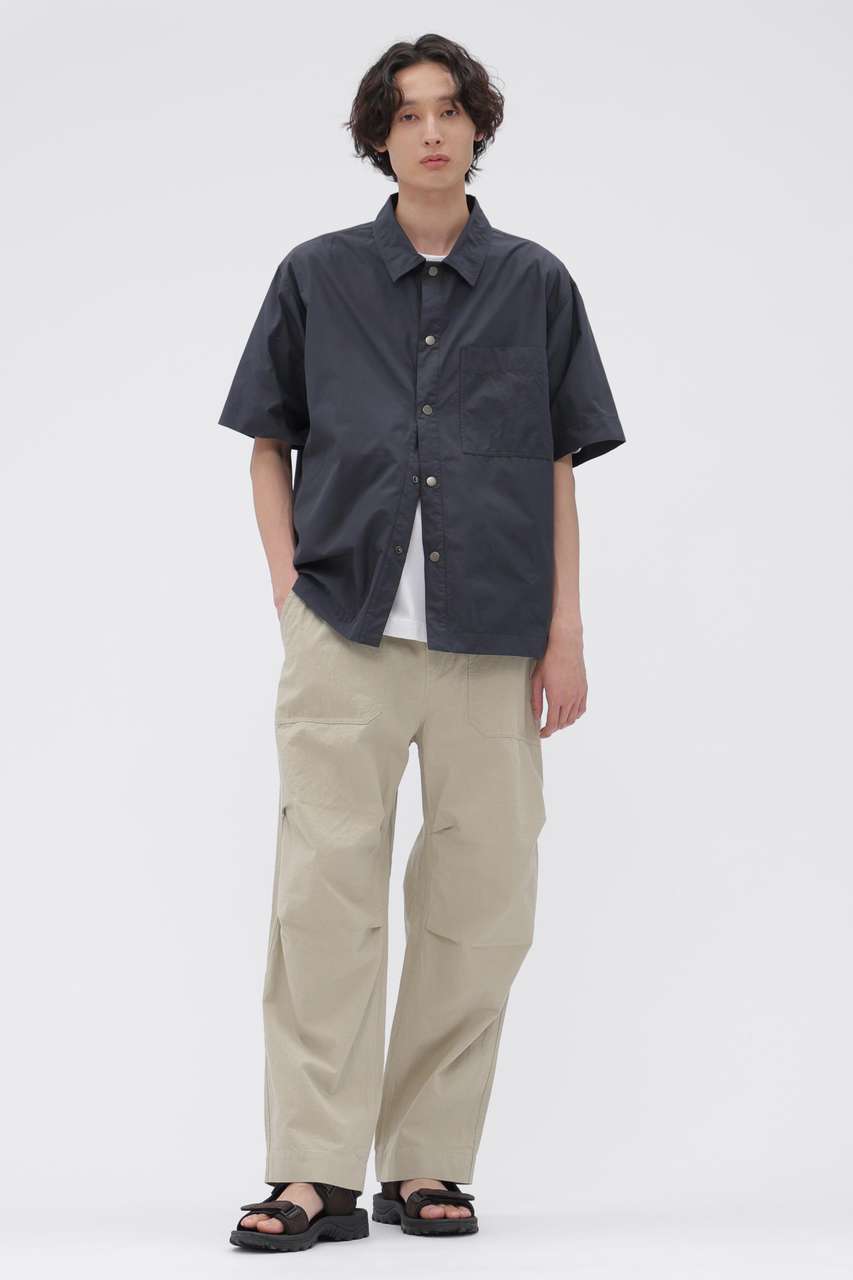 マーガレット・ハウエル メン/MARGARET HOWELL MENのCOTTON LINEN TINY RIPSTOP TROUSERS(ベージュ/5966240200)