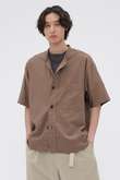SURFACE DYED COTTON LINEN SHIRT