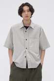 CARBON DYED COTTON POLIN SHIRT