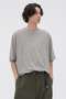【予約販売】CARBON DYED COTTON LINEN TOP マーガレット・ハウエル メン/MARGARET HOWELL MEN グレー