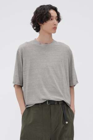 マーガレット・ハウエル メン/MARGARET HOWELL MENの【予約販売】CARBON DYED COTTON LINEN TOP(110100/110102)