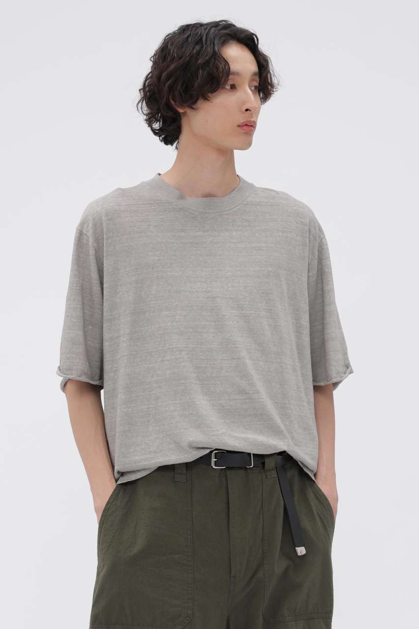 マーガレット・ハウエル メン/MARGARET HOWELL MENの【予約販売】CARBON DYED COTTON LINEN TOP(グレー/5966266203)