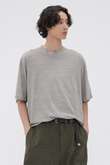 CARBON DYED COTTON LINEN TOP