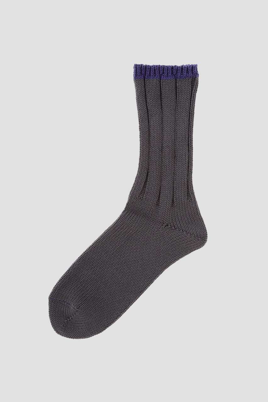 マーガレット・ハウエル メン/MARGARET HOWELL MENの【予約販売】TIPPED COTTON RIB SOCKS(グレー/5966279200)