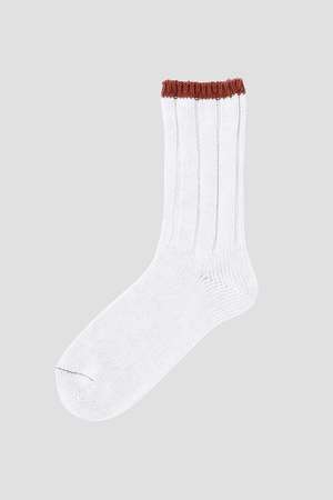 マーガレット・ハウエル メン/MARGARET HOWELL MENの【予約販売】TIPPED COTTON RIB SOCKS(140700/140701)