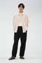 LINEN CANVAS TROUSERS マーガレット・ハウエル メン/MARGARET HOWELL MEN ブラック