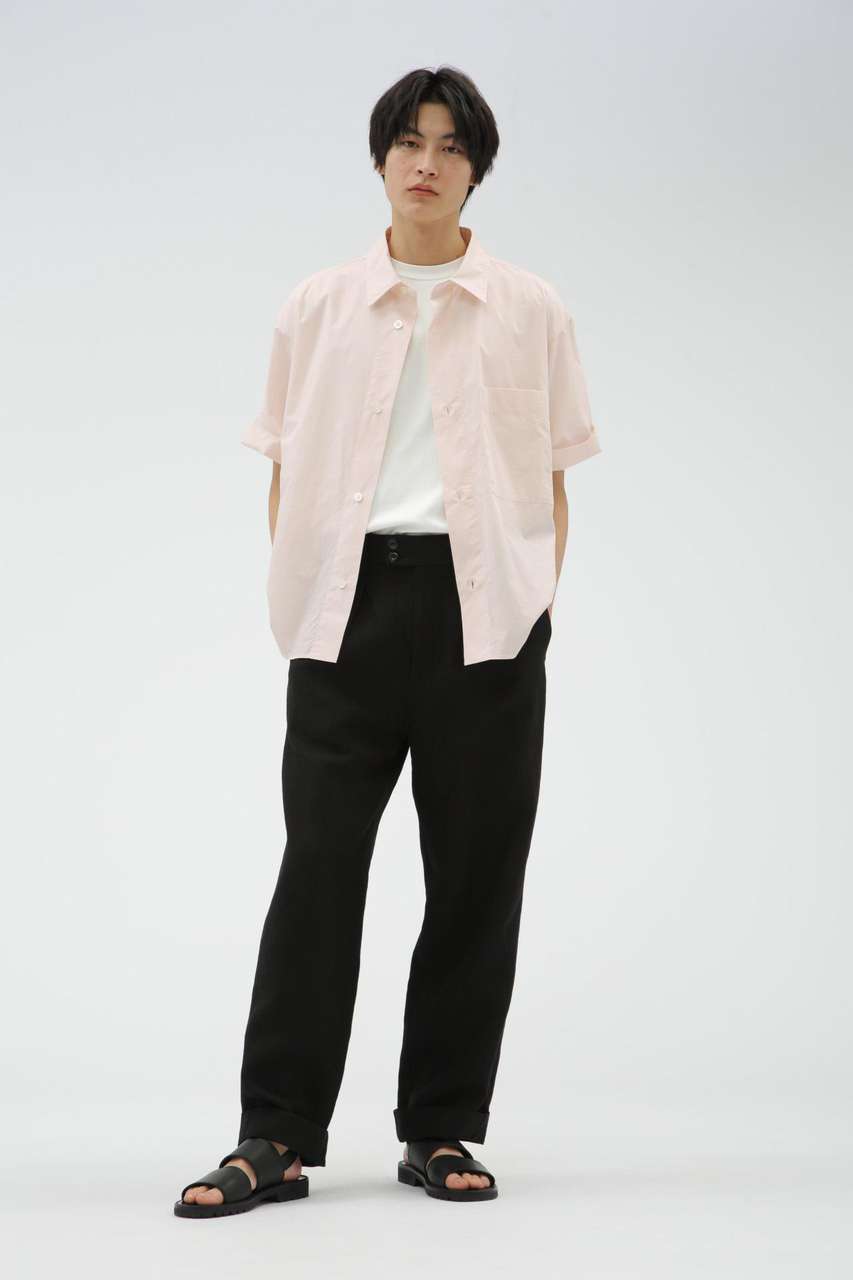 マーガレット・ハウエル メン/MARGARET HOWELL MENのLINEN CANVAS TROUSERS(ブラック/5795140015)