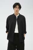 DRY WOOL LINEN PLAINWEAVE SHIRT