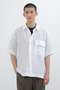SHIRTING LINEN SHIRT マーガレット・ハウエル メン/MARGARET HOWELL MEN ホワイト