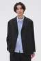 MUTED WOOL CHECK JACKET マーガレット・ハウエル メン/MARGARET HOWELL MEN グレー