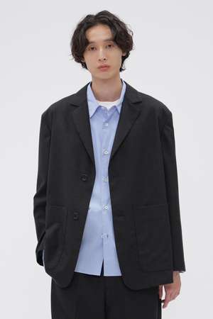 マーガレット・ハウエル メン/MARGARET HOWELL MENのMUTED WOOL CHECK JACKET(110800/110801)