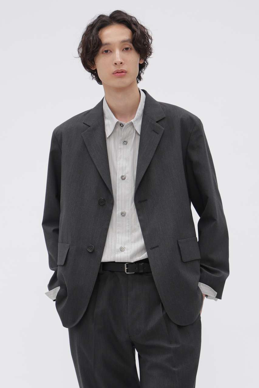マーガレット・ハウエル メン/MARGARET HOWELL MENのDRY WOOL SUITING JACKET(グレー/5796220201)