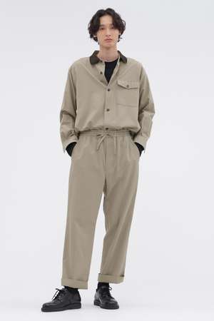 マーガレット・ハウエル メン/MARGARET HOWELL MENのTEXTURED COTTON PIQUE TROUSERS(110600/110601)