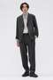 DRY WOOL SUITING TROUSERS マーガレット・ハウエル メン/MARGARET HOWELL MEN グレー