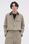 TEXTURED COTTON PIQUE SHIRT マーガレット・ハウエル メン/MARGARET HOWELL MEN ベージュ