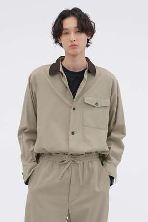 マーガレット・ハウエル メン/MARGARET HOWELL MENのTEXTURED COTTON PIQUE SHIRT(110400/110403)