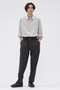 COTTON SILK STRIPE SHIRT マーガレット・ハウエル メン/MARGARET HOWELL MEN