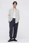 COTTON SILK STRIPE SHIRT マーガレット・ハウエル メン/MARGARET HOWELL MEN