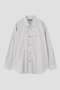 COTTON SILK STRIPE SHIRT マーガレット・ハウエル メン/MARGARET HOWELL MEN