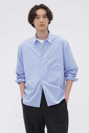 マーガレット・ハウエル メン/MARGARET HOWELL MENのCOMPACT COTTON END ON END SHIRT(110400/110403)