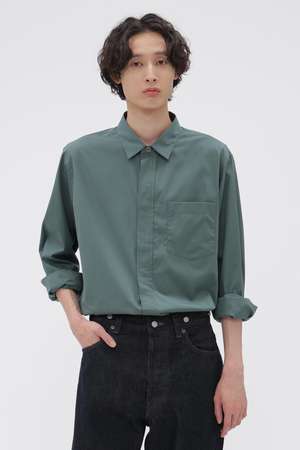 マーガレット・ハウエル メン/MARGARET HOWELL MENのFINE COMPACT COTTON POPLIN SHIRT(110400/110403)