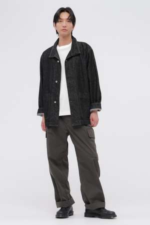 マーガレット・ハウエル メン/MARGARET HOWELL MENのWASHED COTTON NYLON TROUSERS(110600/110601)