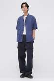 WASHED COTTON NYLON TROUSERS