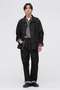 CANTON BLACK DENIM TROUSERS マーガレット・ハウエル メン/MARGARET HOWELL MEN ブラック