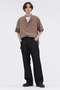 CANTON BLACK DENIM TROUSERS マーガレット・ハウエル メン/MARGARET HOWELL MEN