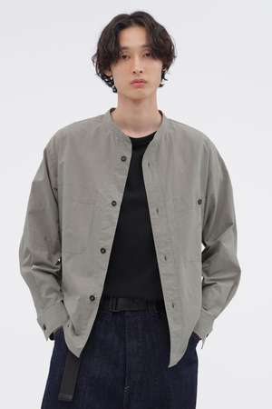 マーガレット・ハウエル メン/MARGARET HOWELL MENのEND ON END WEAVE COTTON SHIRT(110400/110403)