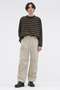 【予約販売】LIGHT COTTON MELANGE STRIPE TOP マーガレット・ハウエル メン/MARGARET HOWELL MEN