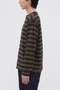 【予約販売】LIGHT COTTON MELANGE STRIPE TOP マーガレット・ハウエル メン/MARGARET HOWELL MEN