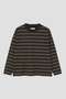 【予約販売】LIGHT COTTON MELANGE STRIPE TOP マーガレット・ハウエル メン/MARGARET HOWELL MEN