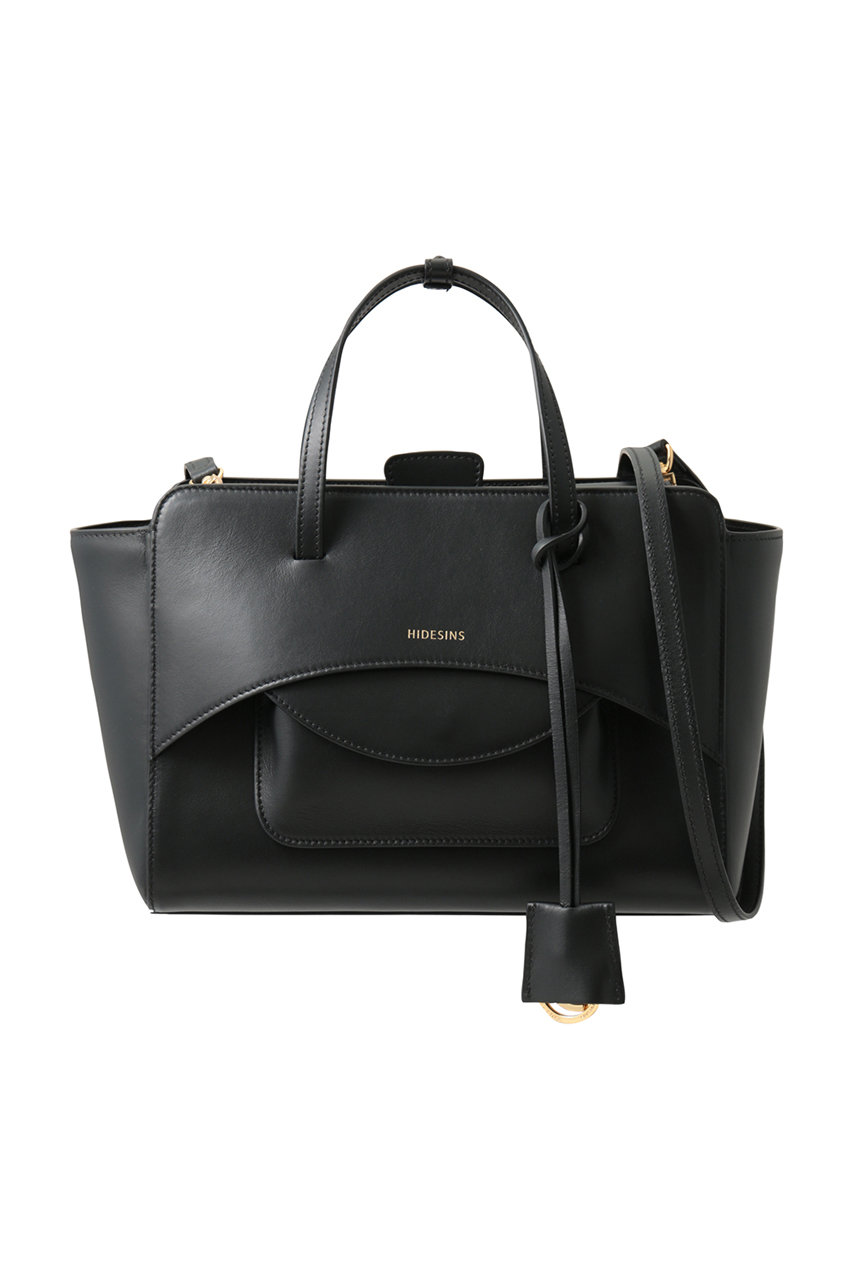 ハイドシンス/HIDESINSのFLAP M ハンドバッグ(ブラック/FL12TRTMR)