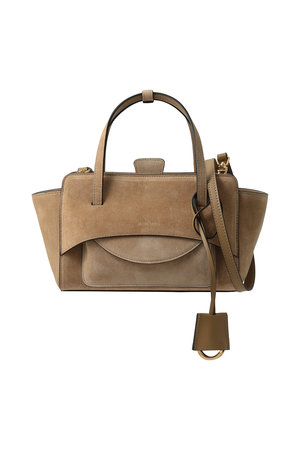 ハイドシンス/HIDESINSのFLAP S スエードハンドバッグ(120600/120602)