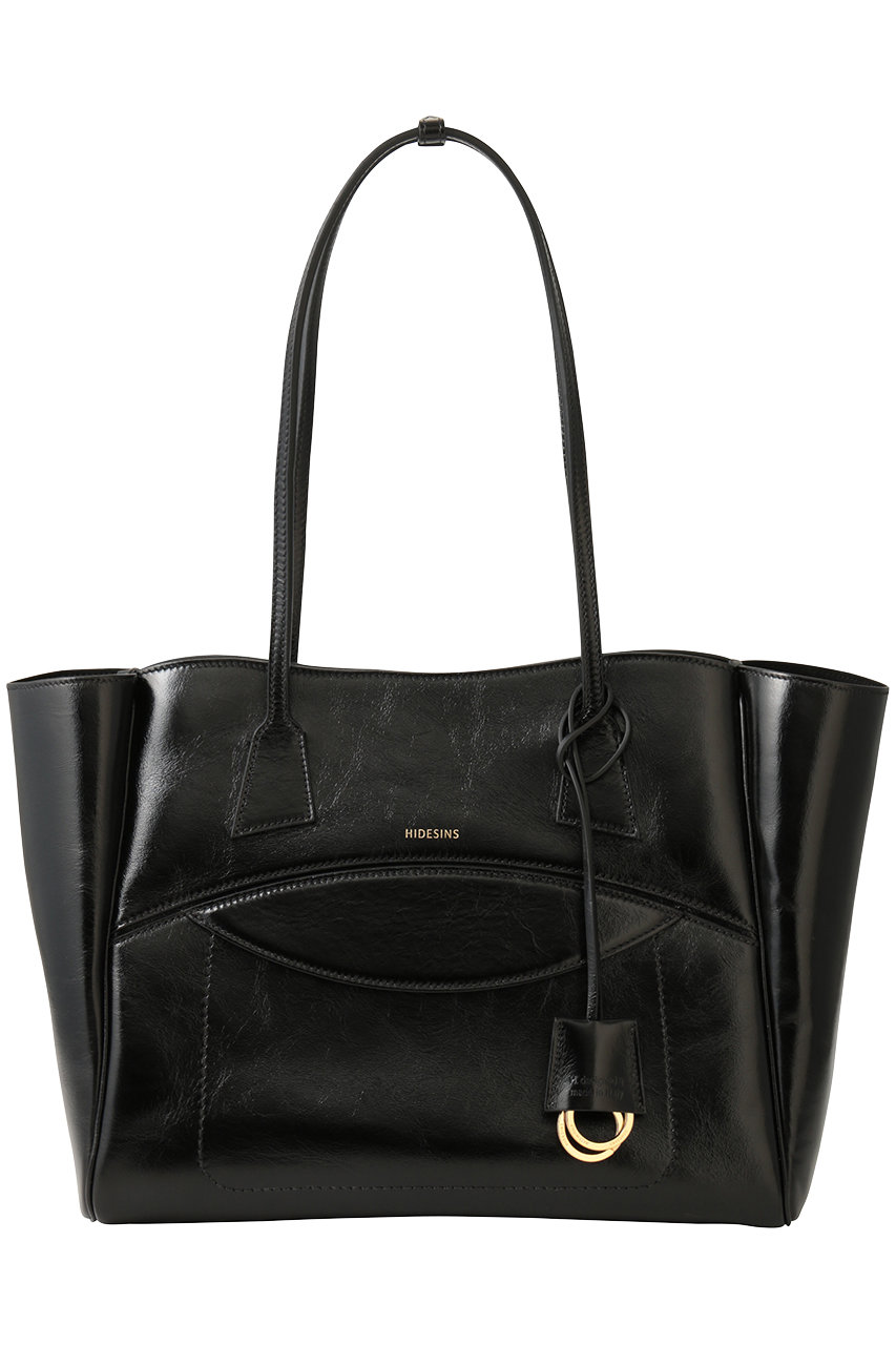 HIDESINS SHOPPER M トートバッグ (ブラック, F) ハイドシンス ELLE SHOP