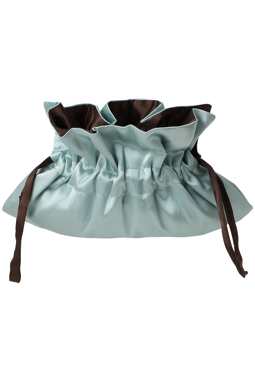 テンドレッセ スタジオ/TENDRESSE STUDIOの【ELLE SHOP限定】Two Tone Drawstring Pouch S(ミント×チョコレート/Two Tone Drawstring Pouch)