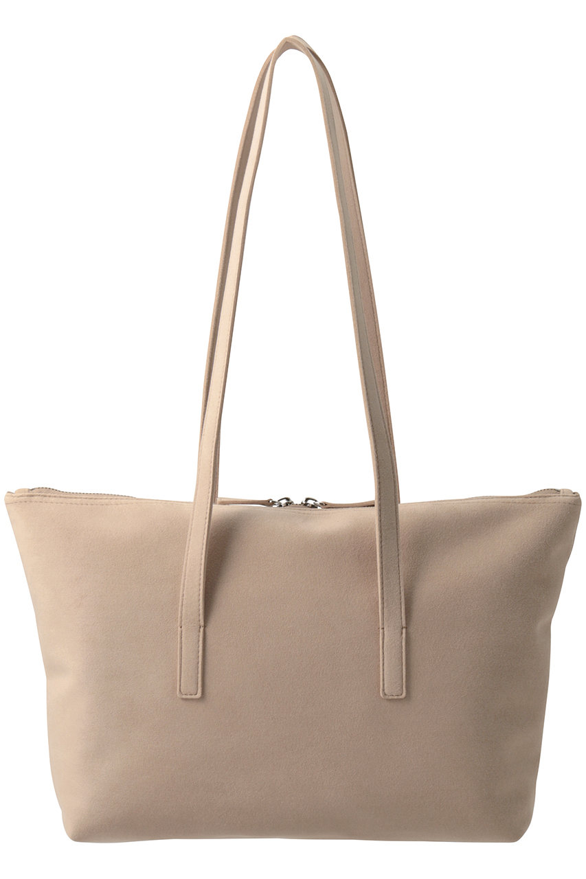 スキュー/SCUEのロングハンドルジッパートート M(ベージュ/T025)