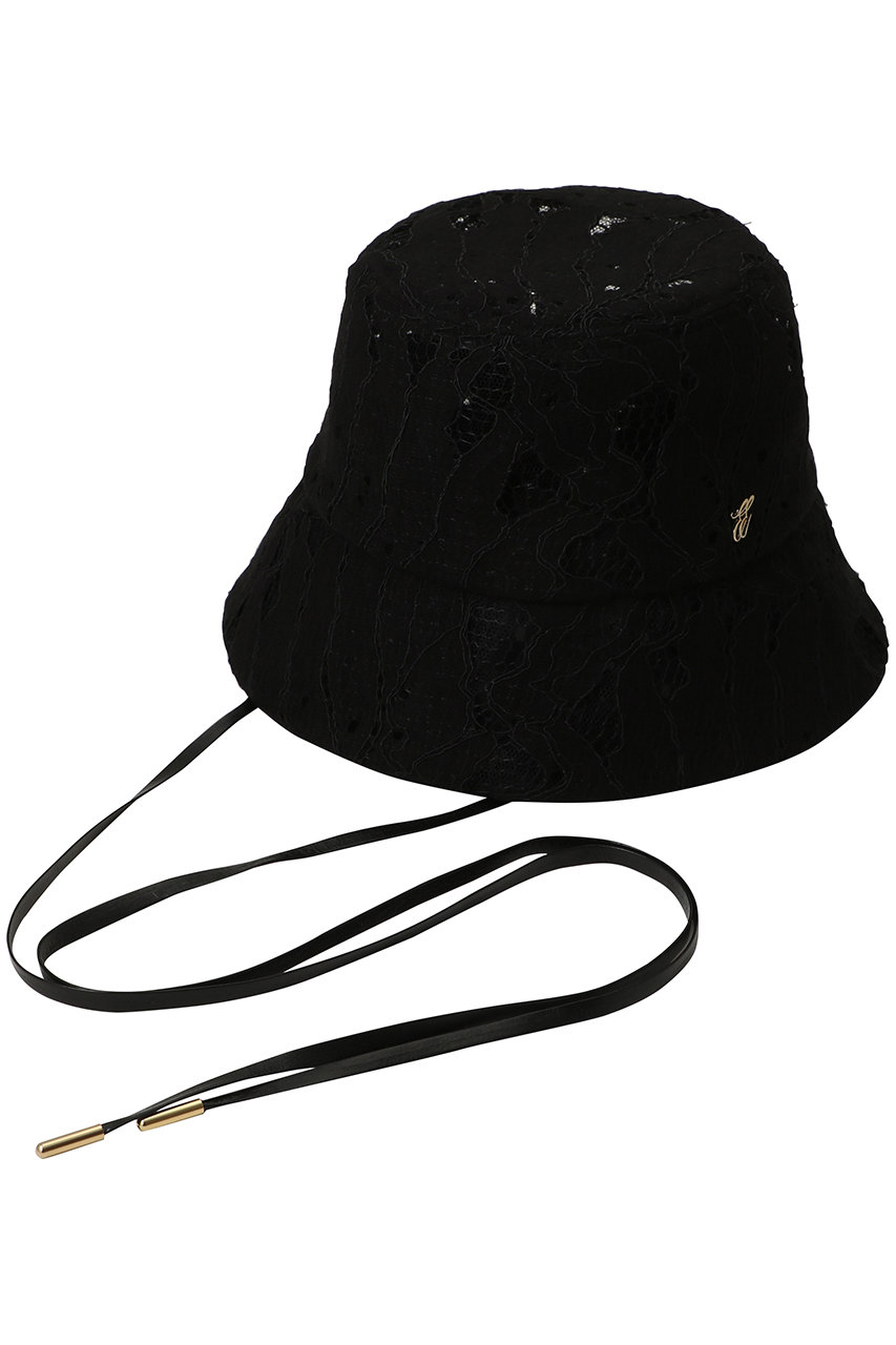 エントワフェイン/ENTWURFEINのColle.C レースハット(ブラック/EE09-465)