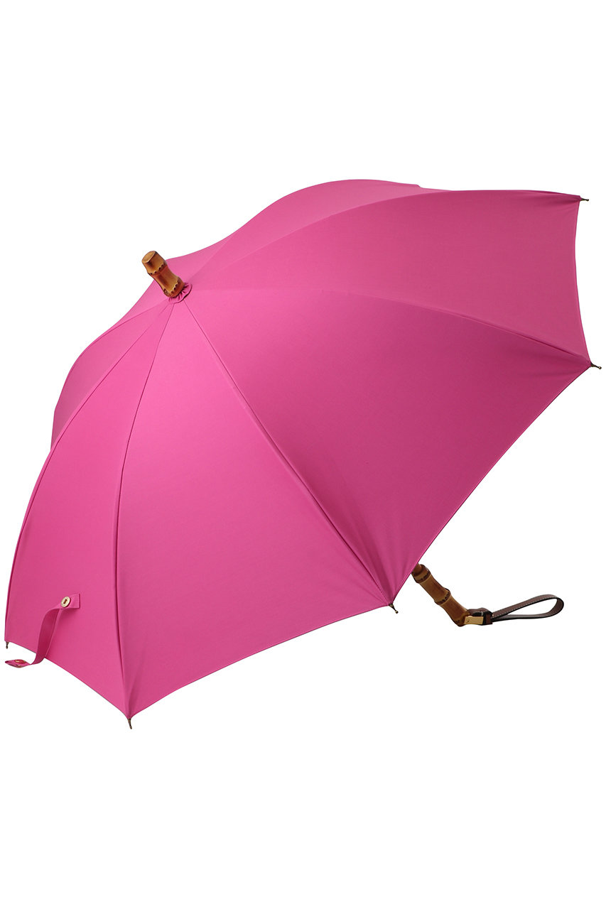 ブルーレーン/BLUELANEのバンブー×レザーストラップ長傘（晴雨兼用）(フューシャピンク/UM BLOOP)