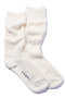 crispy warm ソックス ユクリ/YUQRI ホワイト