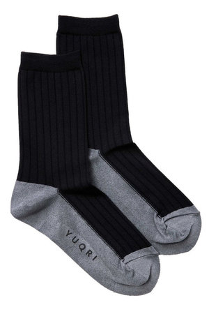ユクリ/YUQRIのattach broad rib ソックス(140700/140701)