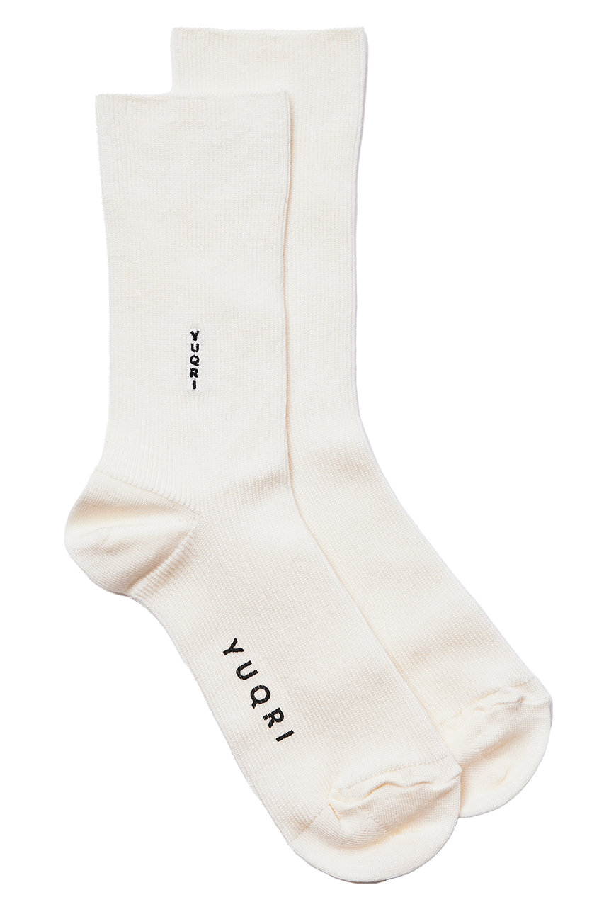 ユクリ/YUQRIのsilky crew ソックス(オフホワイト(ホワイト)/123501207)