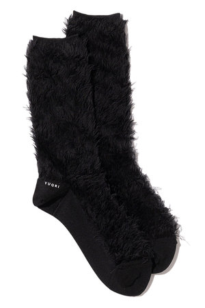 faux fur ソックス