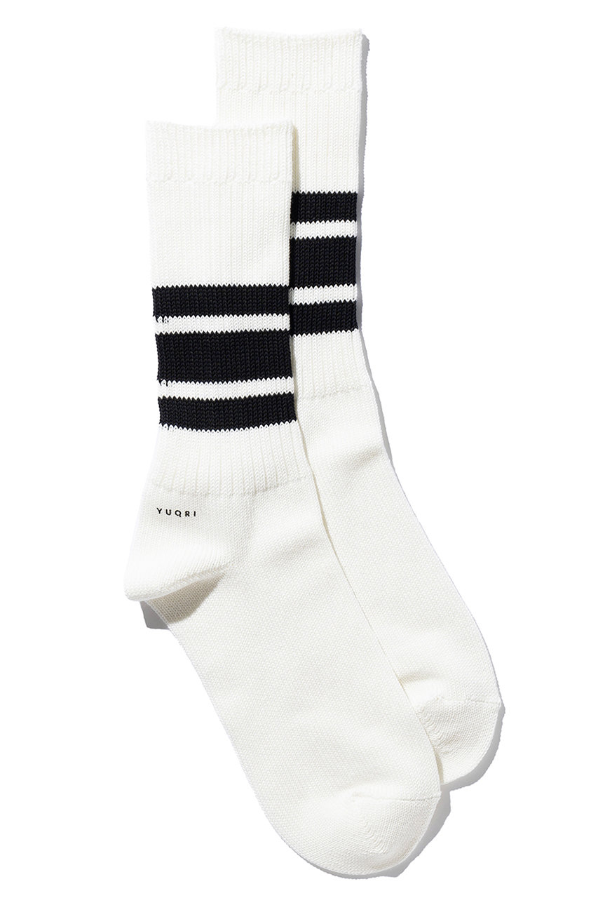 ユクリ/YUQRIのWalky ソックス(ホワイト/ブラック/124500732)