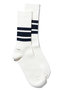 Walky ソックス ユクリ/YUQRI ホワイト/ネイビー