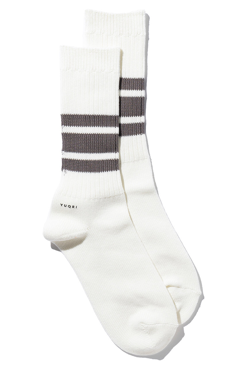 ユクリ/YUQRIのWalky ソックス(ホワイト/グレー/124500732)