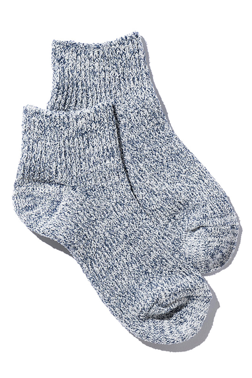 ユクリ/YUQRIのCrispy ankle ソックス(ホワイト/ネイビー/124500730)